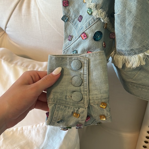 COPY - LoveShackFancy Eleora crop jacket - Picture 3 of 8